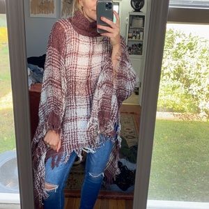Plaid Poncho